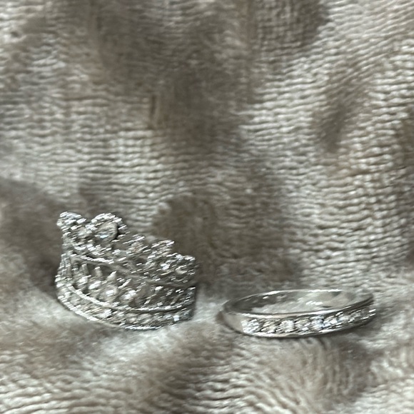 Hip Hop Bling Ring Female Stainless Steel Wedding Engagement For Women Size 5/6 - Picture 12 of 12